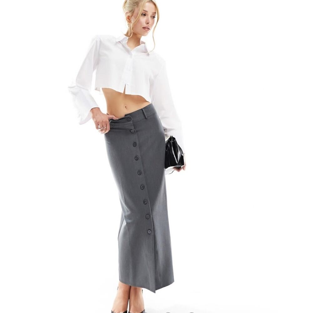 Elegant Gray Women's Skirt